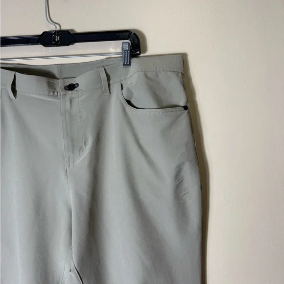 Public Rec Pants Mens 40x30 Khaki Stretch Golf Performance Casual Chino - Picture 3 of 14